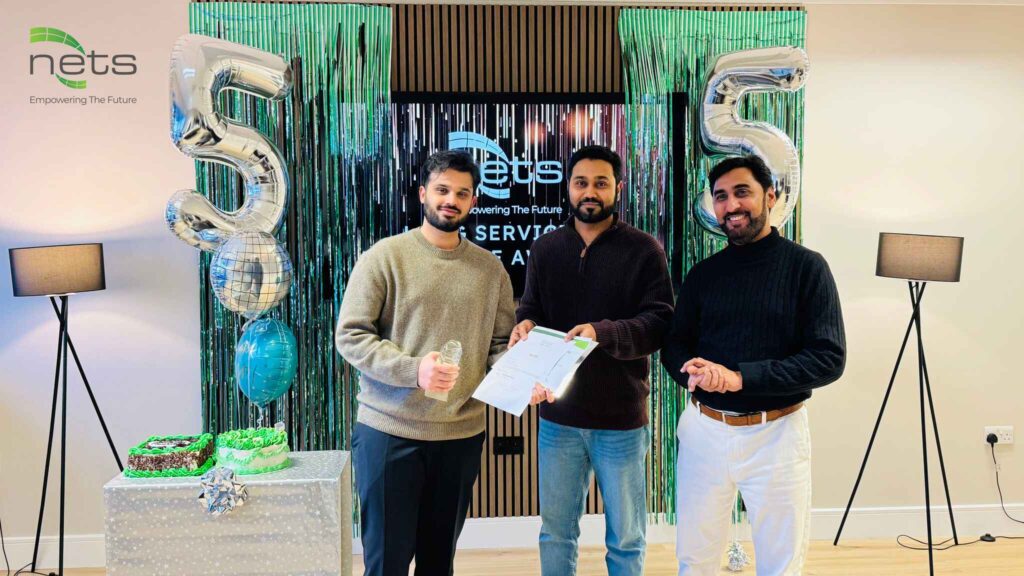 NETS International UK celebrates 5 successful years of growth, innovation, and trusted technology solutions for businesses.